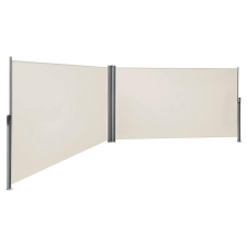 Songmics Kétoldali napellenző, kihúzható, 1,8 x 6 m (H x M), bézs kerti bútor