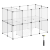 Songmics kisállat ketrec lépcsővel, 143 x 91 x 73 cm