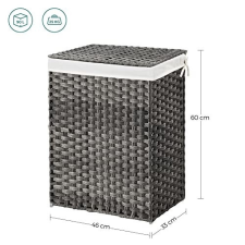  SONGMICS Szennyes kosár LCB51WG 46 x 33 x 60 cm bútor