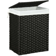 Songmics Szennyeskosár 90L, ruhakosár fedéllel és fogantyúval bútor