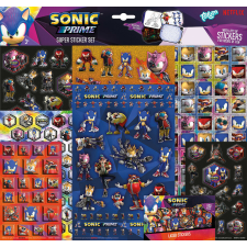 Sonic a sündisznó Prime Super matrica szett játékkal matrica