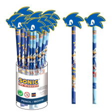  Sonic a sündisznó Rush HB grafit ceruza forma radír véggel ceruza