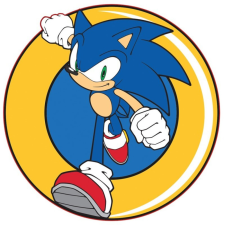 Sonic, a sündisznó Sonic a sündisznó formapárna, díszpárna 31x31 cm lakástextília