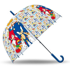 Sonic, a sündisznó Sonic a sündisznó Gold Rings gyerek átlátszó félautomata esernyő Ø70 cm