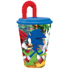 Sonic, a sündisznó Sonic a sündisznó szívószálas pohár, műanyag 430 ml babaétkészlet