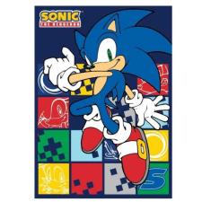  Sonic a sündisznó/Sonic the Hedgedog pléd/takaró, 100x140 cm (2563) lakástextília