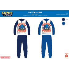 Sonic jersey pamut pizsama gyerek hálóing, pizsama