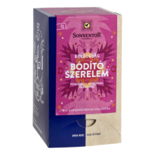 Sonnentor bio Boldogság - Bódító szerelem - herbál gyümölcstea  keverék - 18 filter 36g tea