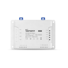 Sonoff 4CH (R3) négy áramkörös, 230V-t kapcsoló WiFi-s okosrelé villanyszerelés