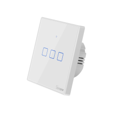 Sonoff TX T2 EU 3C WiFi + RF vezérlésű, távvezérelhető, érintős hármas csillár villanykapcsoló (f... villanyszerelés