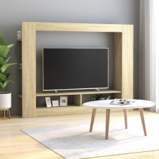  Sonoma-tölgy színű forgácslap TV-szekrény 152 x 22 x 113 cm bútor