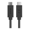 Sony adatkábel (Type-C - Type-C, 100W, gyorstöltő, 100cm) FEKETE