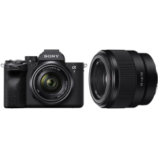 Sony Alpha A7 IV + FE 28–70 mm F3,5–5,6 OSS + FE 50 mm f/1.8 digitális fényképező