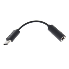 Sony audió adapter (Type-C, - 3.5mm jack aljzat) FEKETE (EC260) kábel és adapter