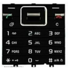 Sony Ericsson J10 Elm, Gombsor (billentyűzet), fekete mobiltelefon, tablet alkatrész
