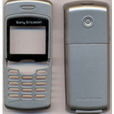 Sony Ericsson T230, Előlap, ezüst-fekete mobiltelefon, tablet alkatrész