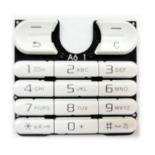 Sony Ericsson W200, Gombsor (billentyűzet), fehér mobiltelefon, tablet alkatrész