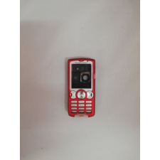 Sony Ericsson W810 komplett ház, Előlap, piros mobiltelefon, tablet alkatrész