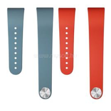 Sony pótszíj 2db (egyedi méret, szilikon, állítható) PIROS/SÖTÉTKÉK Smartband SWR30 (SONY_SWR310) okosóra kellék