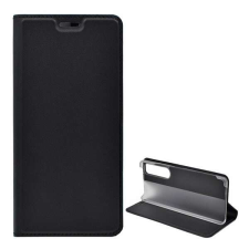 Sony Tok álló, bőr hatású (FLIP, oldalra nyíló, asztali tartó funkció) FEKETE [Sony Xperia 1 III] (599... tok és táska