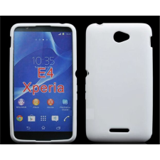 Sony Xperia E4 E2105, Szilikon tok, S-Case, fehér tok és táska
