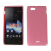 Sony Xperia J ST26i, Szilikon tok, S-Case, rózsaszín