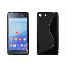 Sony Xperia M5 E5603, Szilikon tok, S-Case, fekete tok és táska