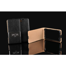 Sony Xperia T2 Ultra D5322 (Sp), Lefele nyíló flip tok, fekete tok és táska