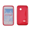 Sony Xperia Tipo ST21i, Szilikon tok, S-Case, piros