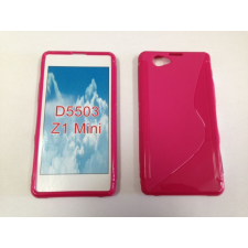 Sony Xperia Z1 Mini D5503, Szilikon tok, S-Case, piros tok és táska