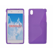 Sony Xperia Z2 D6503, Szilikon tok, S-Case, lila tok és táska