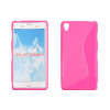 Sony Xperia Z3 D6603, Szilikon tok, S-Case, rózsaszín