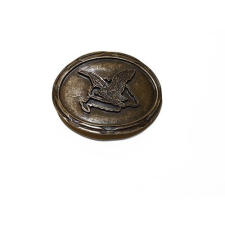  Sötét bronz Nagy-Magyarországos nagy turulos övcsat (7,5X6,5 cm) ajándéktárgy