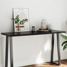  sötétbarna kezelt tömör asztallap 140x50x(2-4) cm bútor