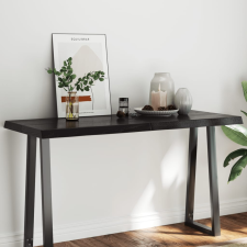  sötétbarna kezelt tömör asztallap 140x60x(2-6) cm bútor
