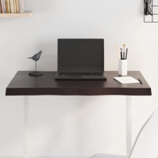  sötétbarna kezelt tömör asztallap 80x40x(2-4) cm bútor