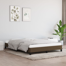 sötétbarna szövet ágykeret matrac nélkül 140 x 200 cm ágy és ágykellék