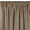  Sötétítő függöny VILA szín bézsszínű stílus klasszikus bújtató 5 cm, 3 cm-es takaró redővel bársony 265x225 HOMEDE