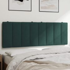 Sötétzöld bársony fejtámla párna 120 cm ágy és ágykellék