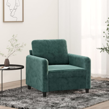 Sötétzöld bársony kanapéfotel 60 cm bútor