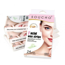 Soucho 24 db-os arc- és intim hideggyanta csíkok - 4 csomag szőrtelenítés