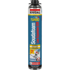 Soudal purhab pisztolyos Soudafoam Gun Low Expansion Turbo 750ml purhab, tömítő, tapasz