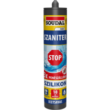 Soudal szaniter szilikon Stop, ecetsavas fehér 280ml építőanyag