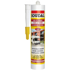 Soudal szilikon univerzális ecetsavas aluszürke 270ml barkácsolás, csiszolás, rögzítés