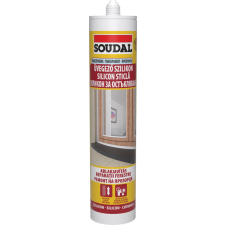 Soudal szilikon üvegező ecetsavas transparent 280ml barkácsolás, csiszolás, rögzítés
