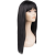 Soulima Hosszú fekete színű női paróka, 67 cm