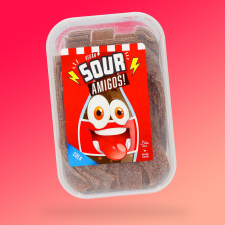  Sour Amigos Cola ízű savanyú gumicukor 300g csokoládé és édesség