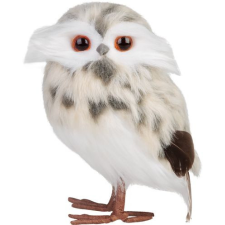 Sova MagicHome Vianoce, krémová s bodkami, 7x9x15,5 cm karácsonyi dekoráció