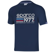 [] Sparco pamut póló 1977 sötét kék XL KIFUTÓ munkaruha