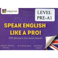Speak English Like a Pro! Cards - Level Pre-A1 nyelvkönyv, szótár